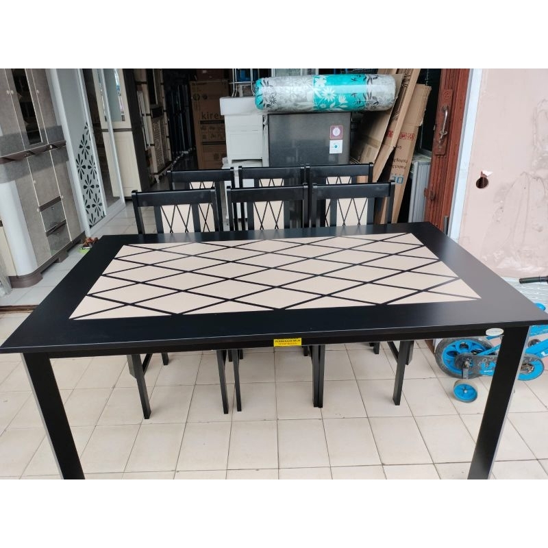 Meja makan 6kursi