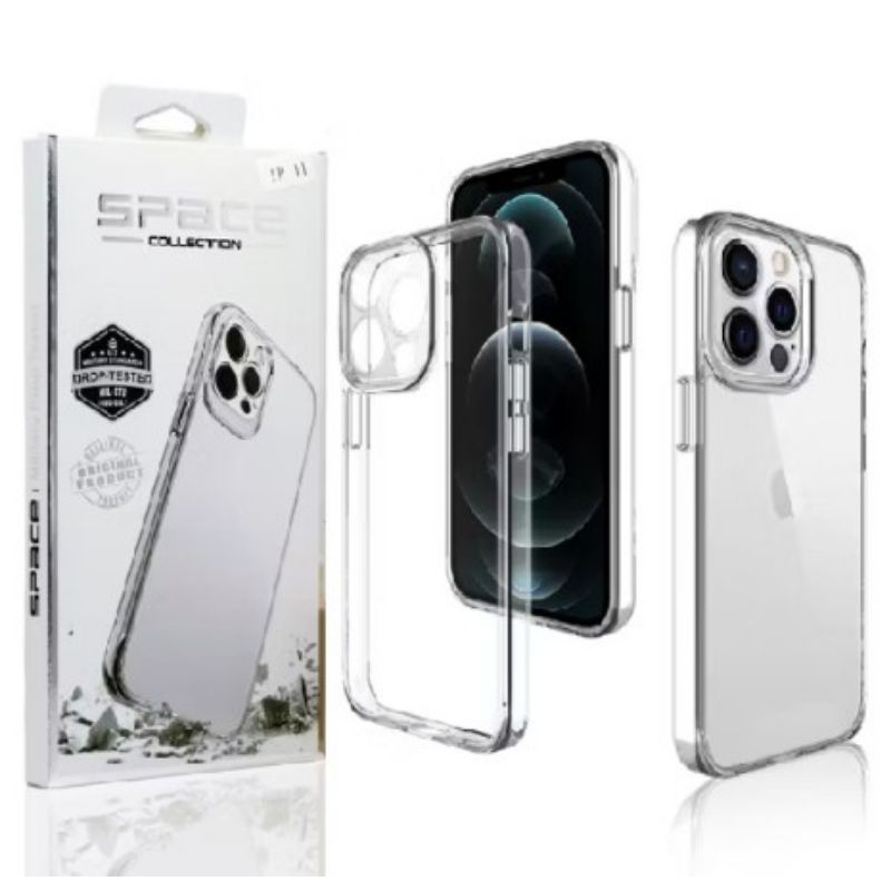 CASE OPPO A5S/ A7/ A12/ A11/ CASING BENING SPACE SILICON TRANSPARAN