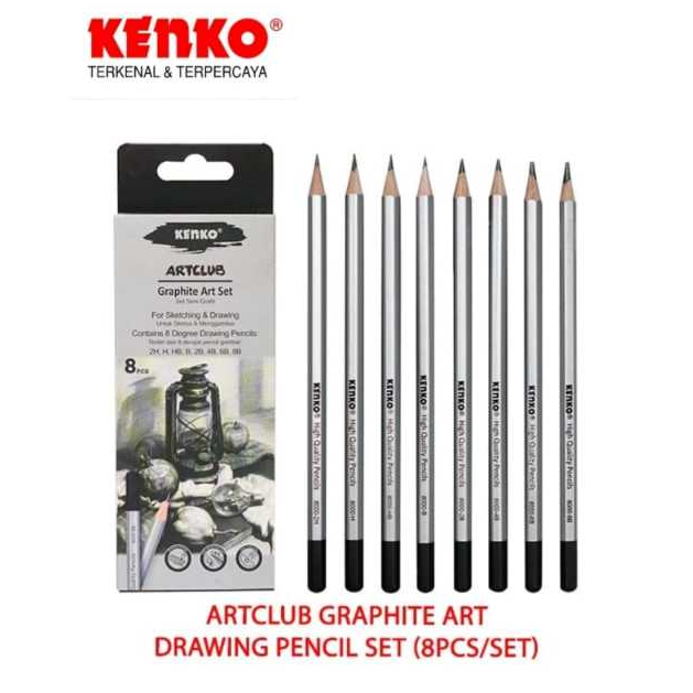 

KENKO ARTCLUB DRAWING PENCIL 8000-8S (8 PCS/SET)