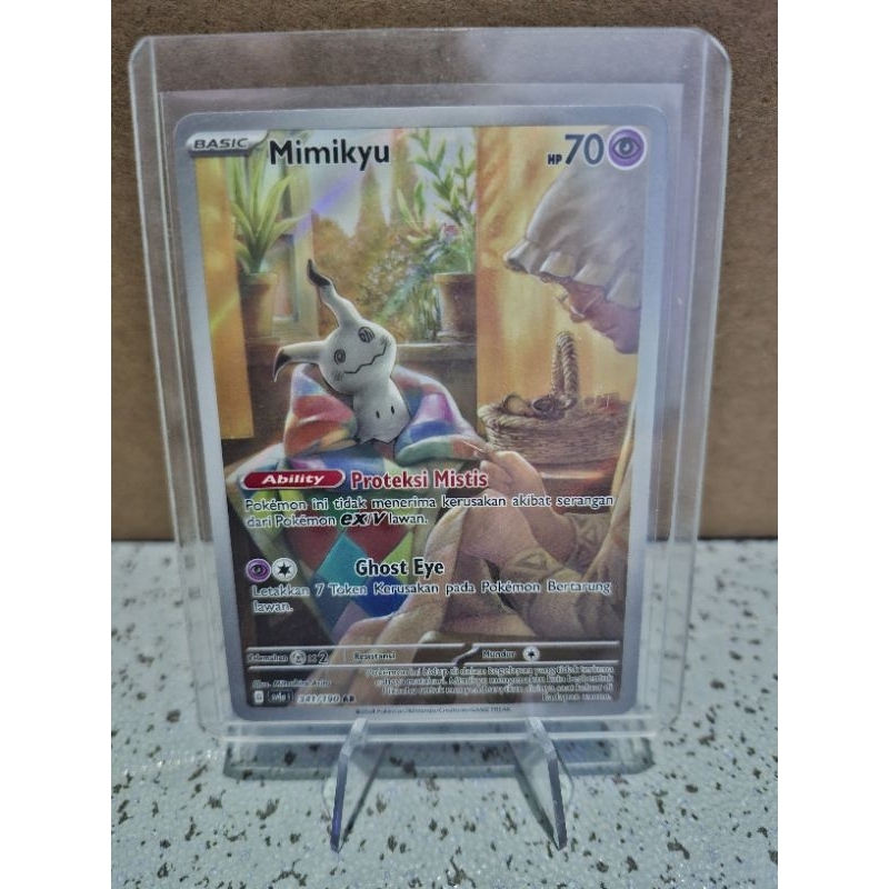 Kartu Pokemon Mimikyu AR ( Indonesia )