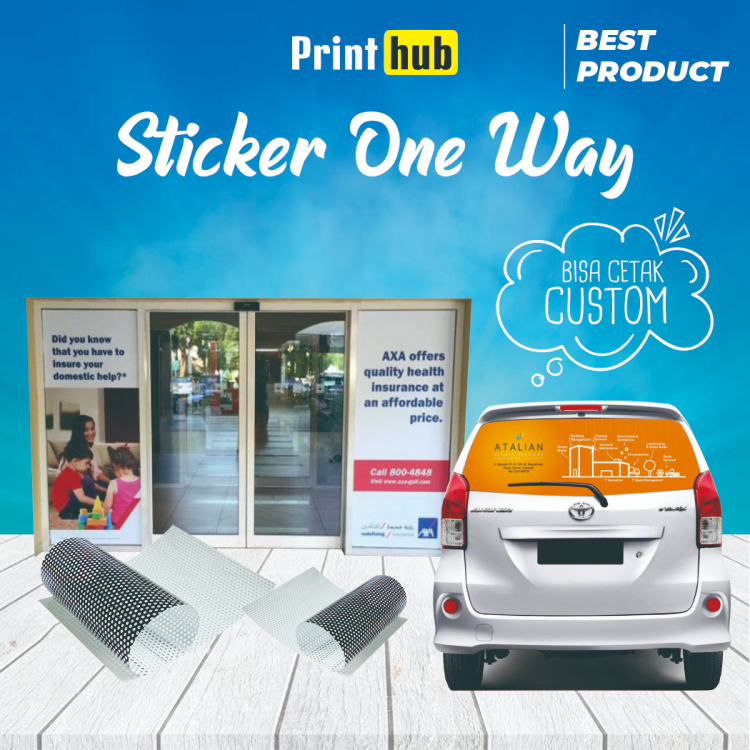 Cetak Stiker one way vision murah