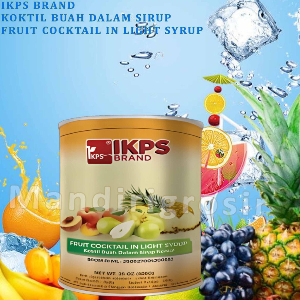 

Koktil Buah Kaleng Dalam Sirup * Ikps Brand * Fruit Cocktail In Light Syrup * 820gr