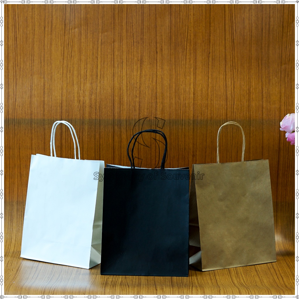 

Paper Bag Polos Tas Belanja / Shopping Bag / Tas Souvenir / Goodie Bag
