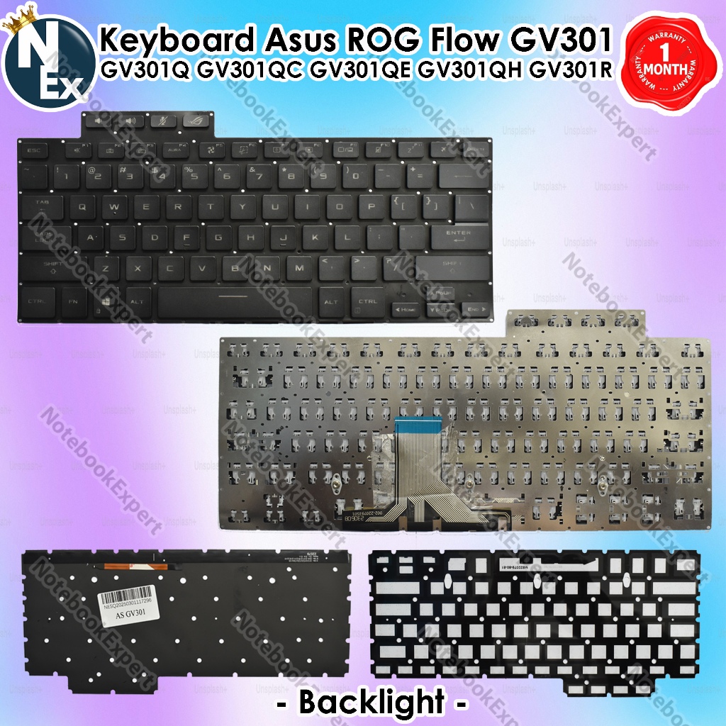 Keyboard Asus ROG Flow X13 GV301 GV301Q GV301QC GV301QE GV301QH GV301R Backlight