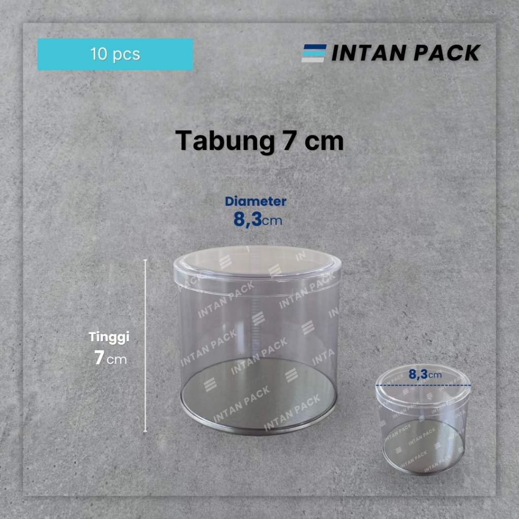 Mika Toples Tabung Untuk Kue Kering 7 cm (10 pcs)