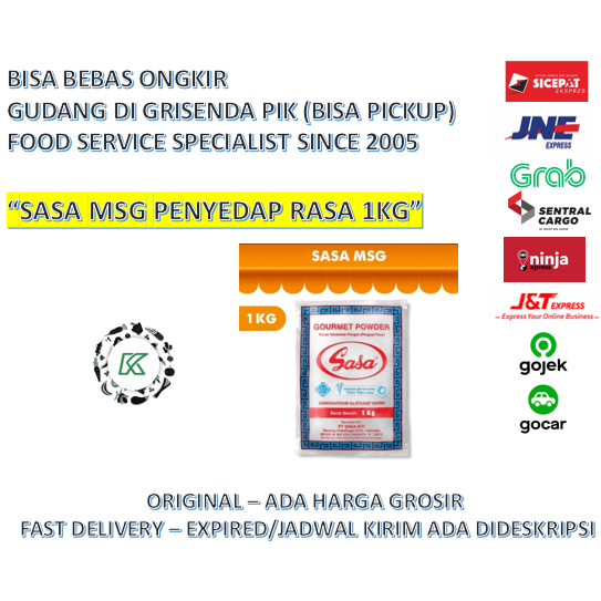 

Micin MSG Sasa 1000 gr / 1kg Asli Penyedap Penguat Rasa Murmer