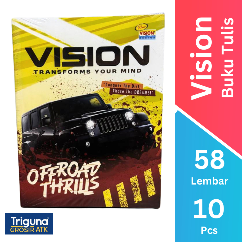 

Buku Tulis Vision 58 Lembar 1 Pack (10 pcs)