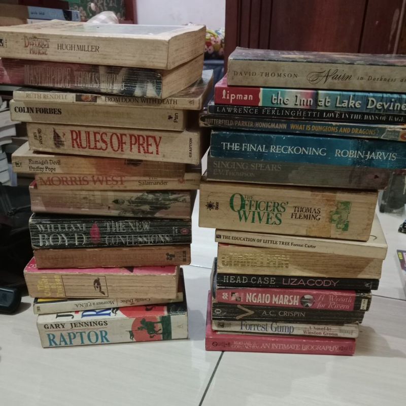 kumpulan buku novel bahasa Inggris bekas original