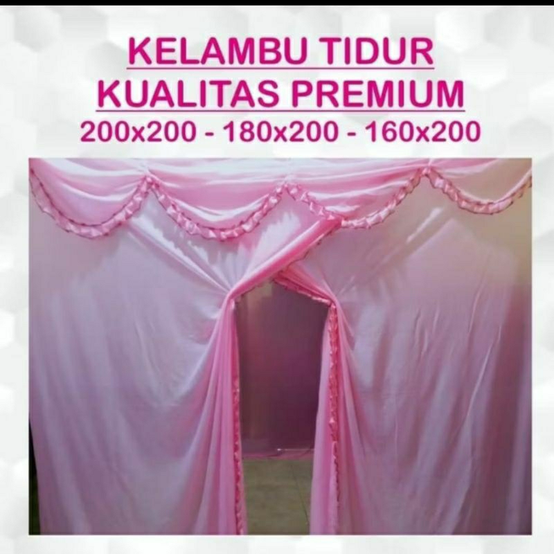 kelambu premium kelambu kotak kelambu gantung kelambu anti nyamuk jumbo murah 180×200cm