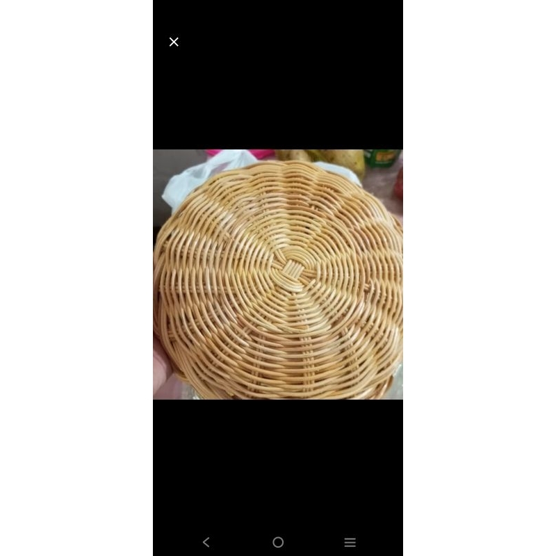 ingke rotan bali/piring bambu/piring rotan/piring anyaman