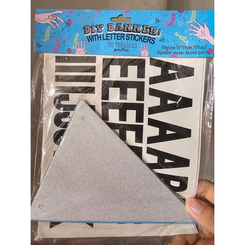 Banner Custom ABC / Banner Nama / Banner Buat Nama Sendiri / Banner Ulang Tahun / Banner HBD / Banne