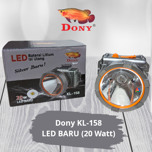 Senter Kepala Dony KL-158 (20 Watt) / Dony Senter Kepala KL158 / KL 158 [Cahaya Putih / Kuning]