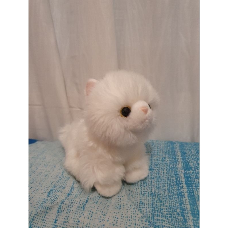 Aurora Boneka Kucing Anggora Putih Kecil Miyoni