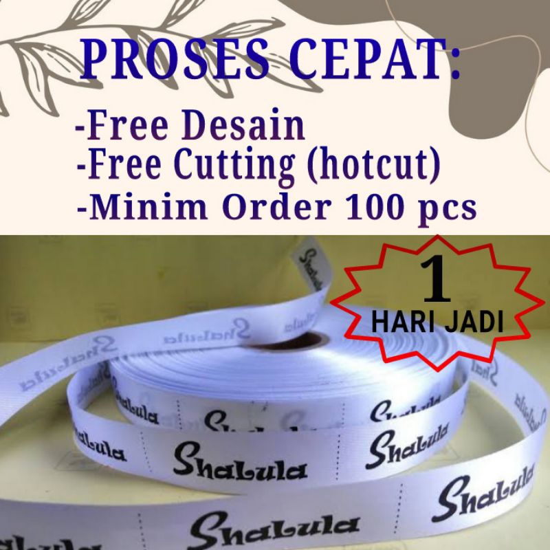 

Label baju,Label kaos,Label tas,Label hijab,Label pita