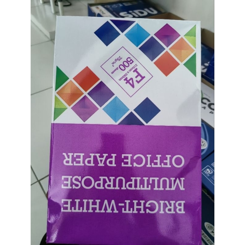

kertas hvs fotocopy print murah 1 karton isi 5 rim bmo f4 75gsm 215x330mm