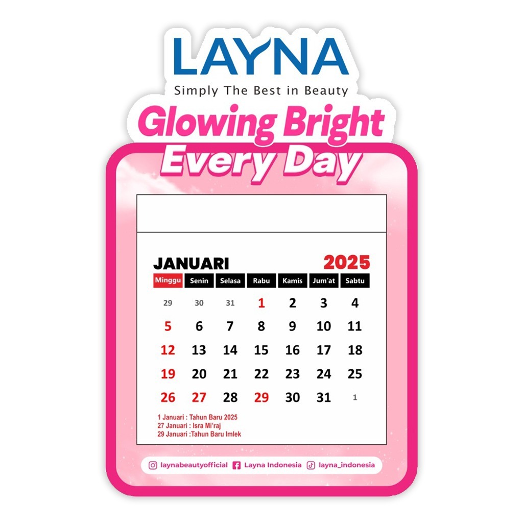 

KALENDER MINI 2025 LAYNA SKINCARE