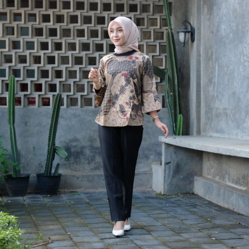 baju couple batik cewek cowok asli Pekalongan