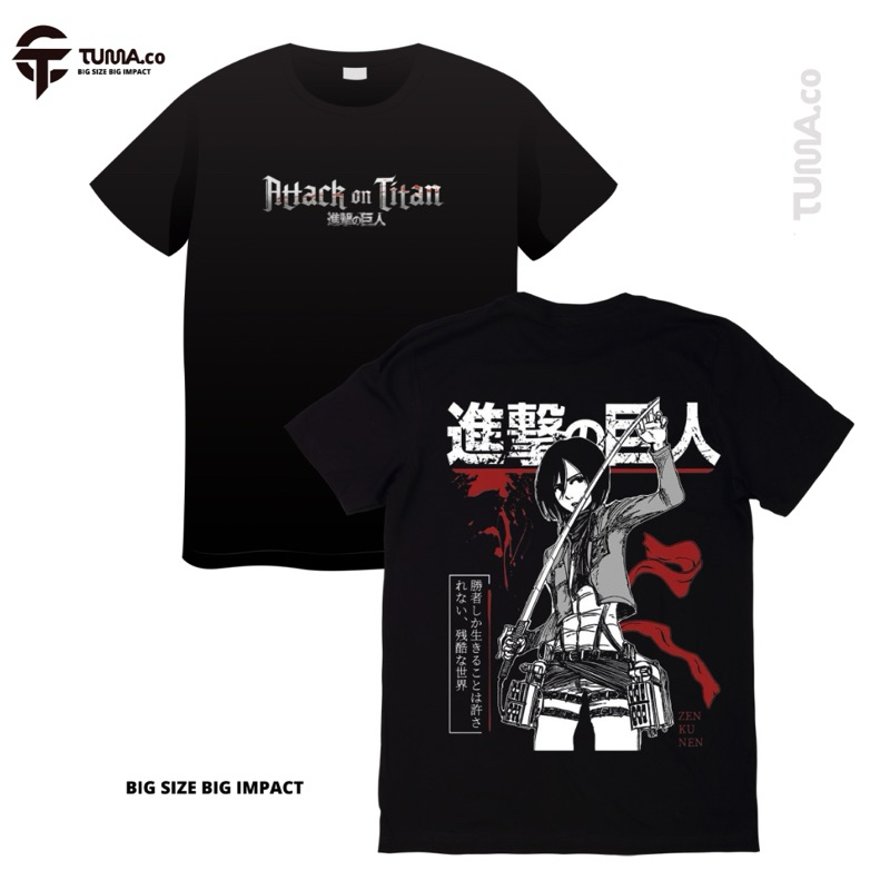 MIKASA ACKERMAN KAOS DEWASA ATTACK OFF TITAN