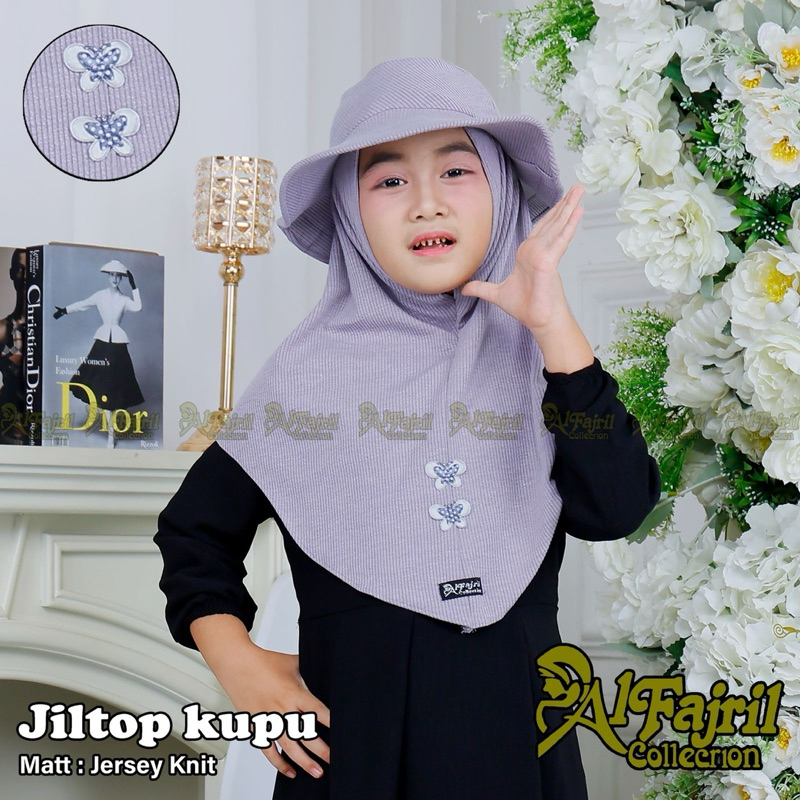 AL FAJRIL JILTOP KUPU // HIJAB ANAK BY ALF FAJRIL COLLECTION // JILBAB TOPI ANAK MOTIF KUPU BY AL FA
