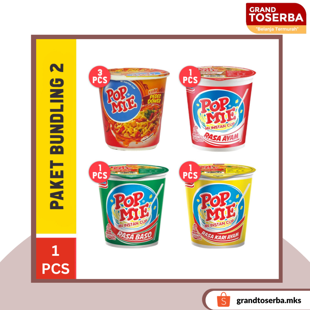 

Pop Mie Jumbo Cup Kuah dan Goreng