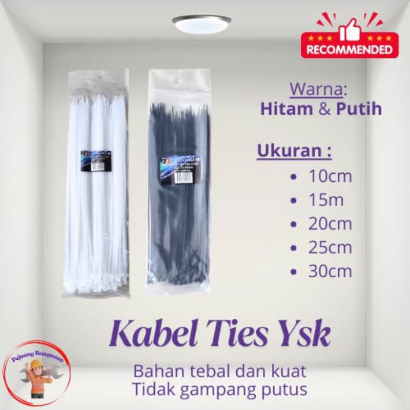 

Kabel Ties Nylon Cable YSK 10cm 15cm 20cm 25cm 30cm