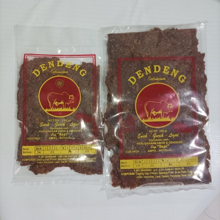 

Dendeng Daging Sapi Asli Merk Cap Istimewa - khas Boyolali Original Kering