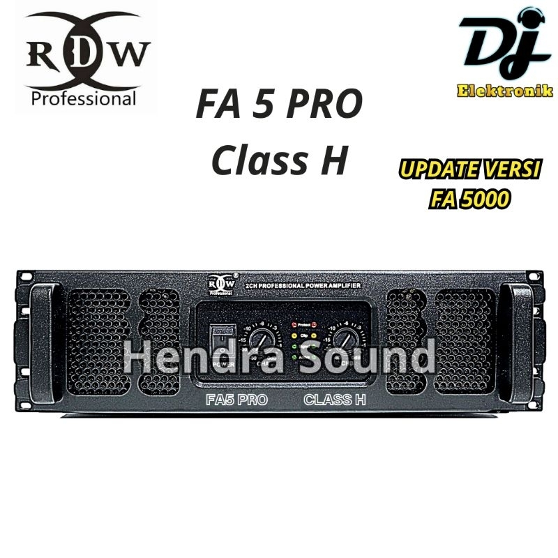 RDW ● FA 5 PRO / FA5 PRO - Power Amplifier (2 channel)