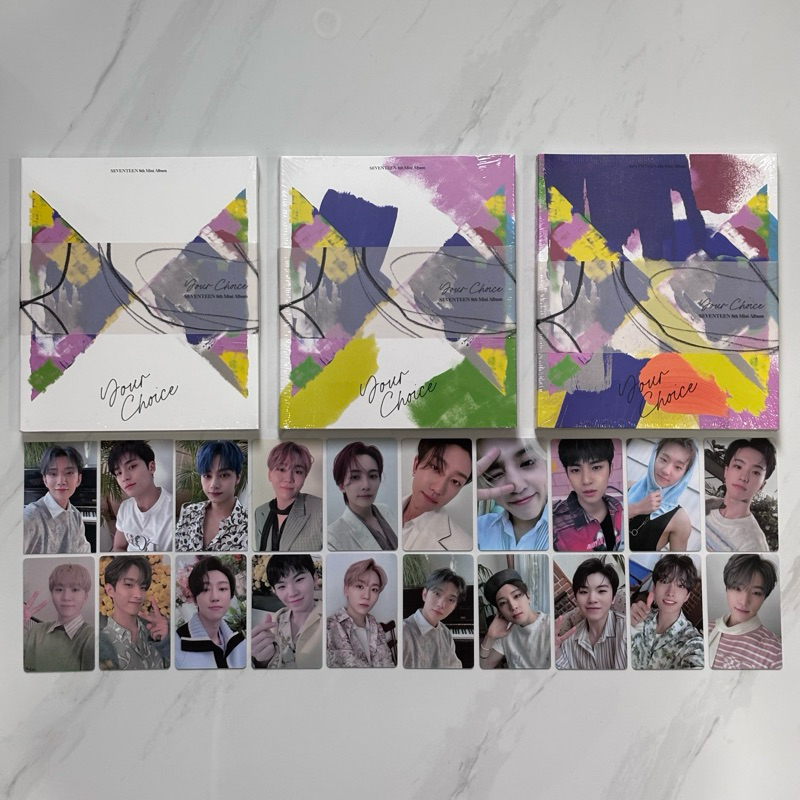 SEVENTEEN 8TH MINI ALBUM YOUR CHOICE SEALED FULL SET POB PHOTOCARD POSTCARD LUCKY DRAW BENEFIT INTER
