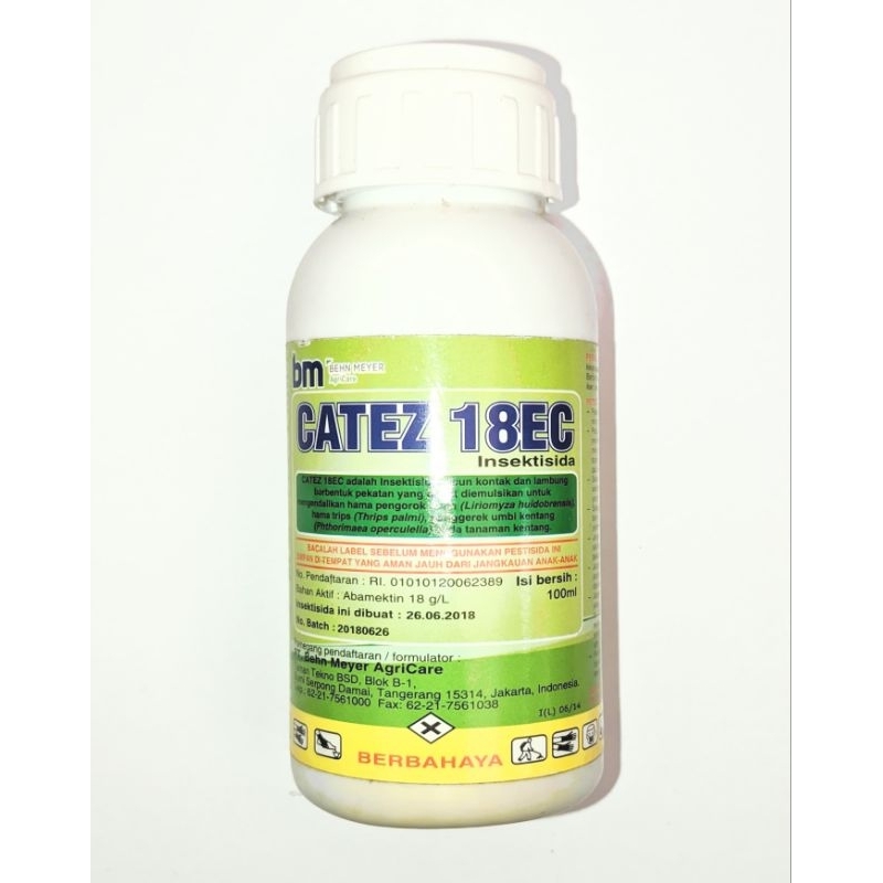 INSEKTISIDA BM CATEZ CATES 18EC 100ML bahan aktif abamectin, free Kaos 1 pcs