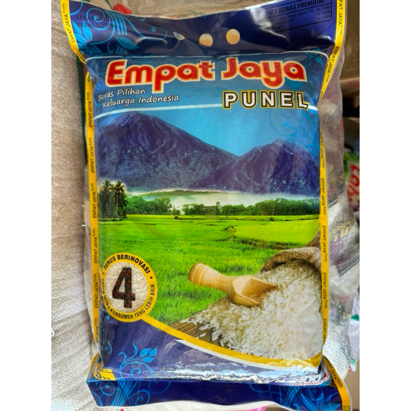 

Beras premium empat jaya 5kg