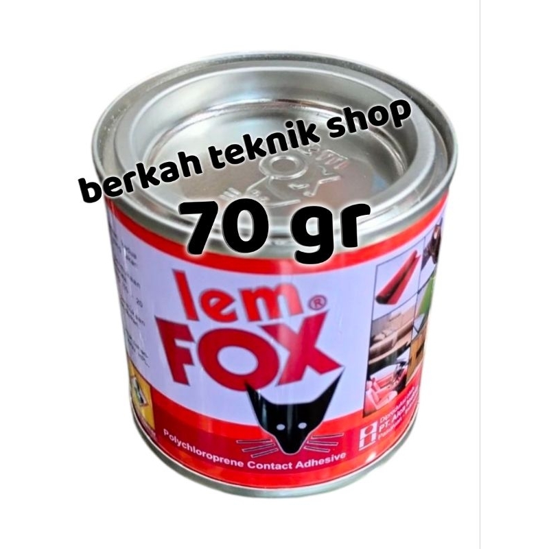 LEM AIBON KUNING FOX (kecil / 70 gr) lem karet lem sepatu lem kulit busa kayu keramik HPL