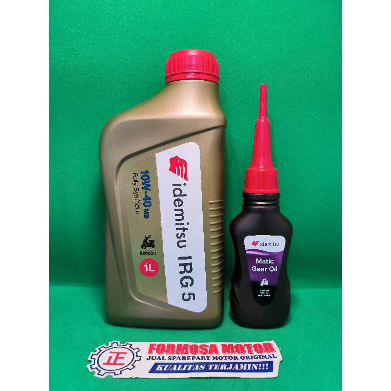 OLI IDEMITSU IRG5 MATIC 10W-40 MB FULL SYNTHETIC 1L + OLI GARDAN IDEMITSU 10W-40 120ml ORIGINAL