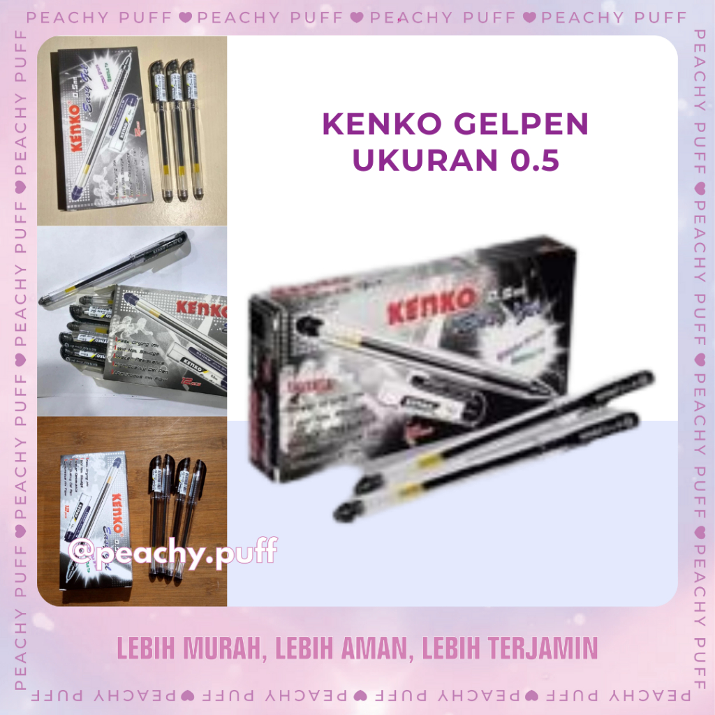 

Kenko pulpen 0.5 bolpen alat tulis gel easy gel pen