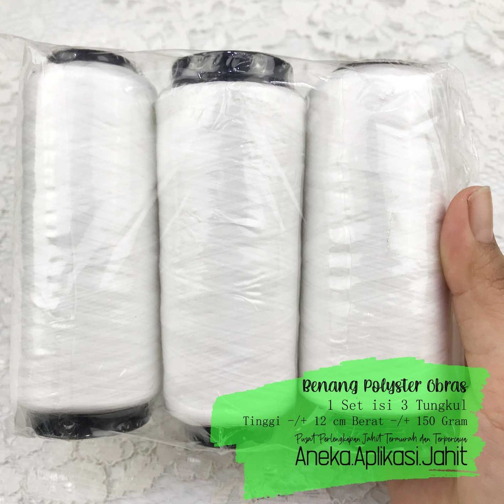 BENANG OBRAS KECIL / BENANG PINGGIR KECIL / BENANG POLYSTER OBRAS / BENANG OBRAS POLISTER