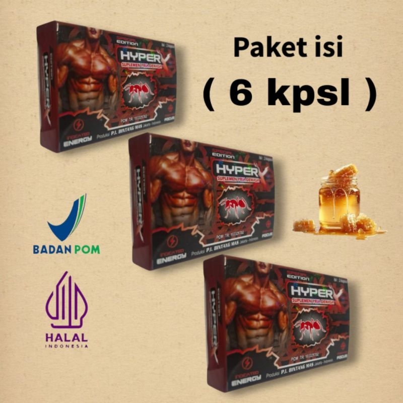 

Special Edision 3 Kotak Isi ( 6 kapsul ) Madu Bubuk Maple Hyper Kemasan Pack
