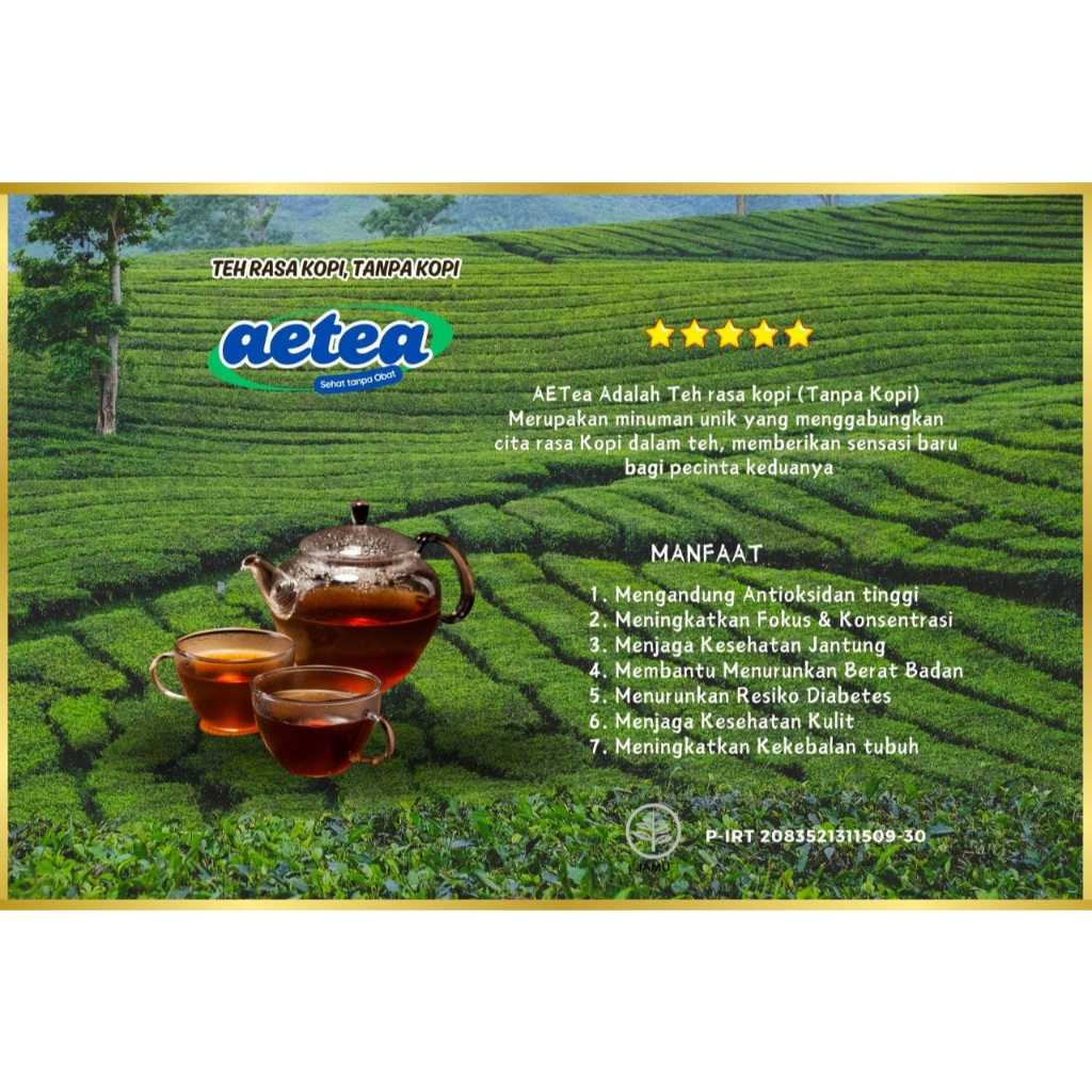 

TEH RASA KOPI TANPA KOPI AETEA SEHAT TANPA OBAT