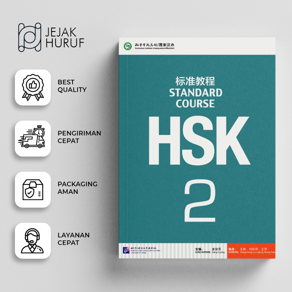 Buku Belajar Bahasa Mandarin HSK 2 Textbook & Workbook