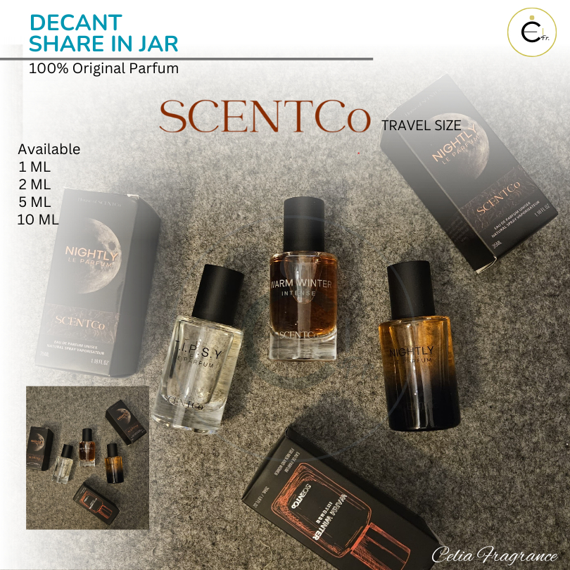 SCENTCO DECANT (SHARE IN JAR) DECANT SCENTCO NIGHTLY SCENTCO TIPSY LE PARFUM WARM WINTER INTENSE SHA