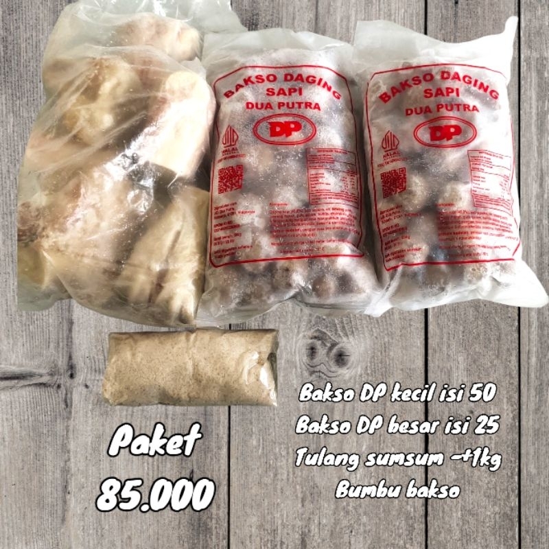 

Paket bakso sapi Praktis
