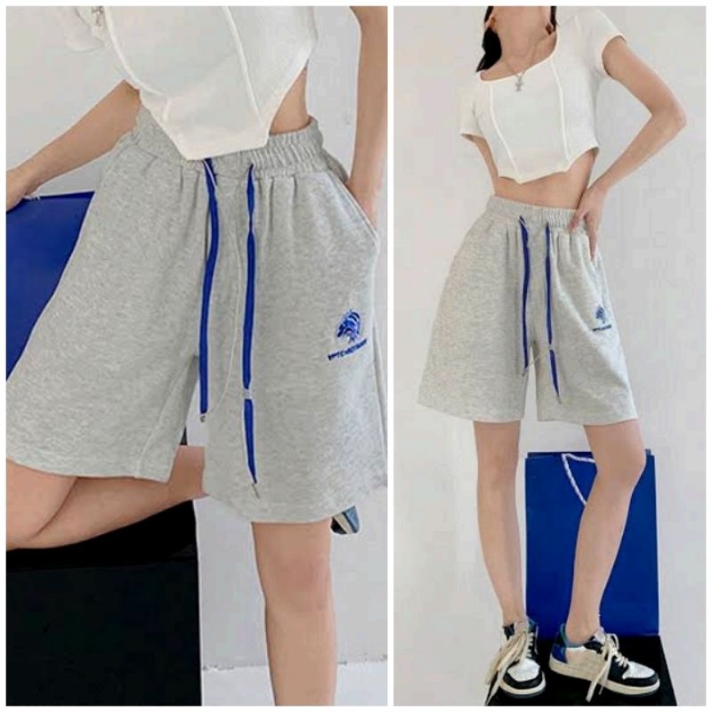 Ader Error x Maison Kitsune Blue Fox Short Pants