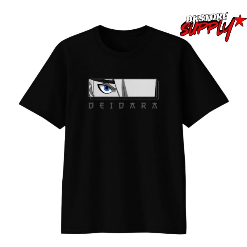 DKSTORE - DEIDARA eye shirt black and white - KAOS Deidara - BAJU karakter