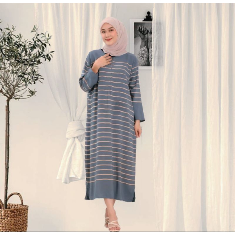 [Terlaris]Homedress Batik Daster Arisa Rayon Busui LD 120 Lengan Panjang Tebal-Nyaman Bumil Motif Ga