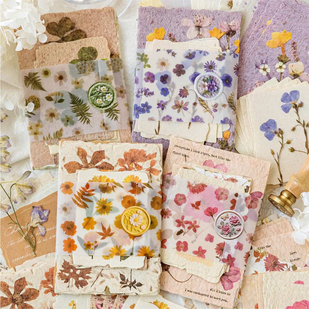 

30 Lembar Kertas Hias Seri Sepotong Bahasa Bunga Untuk Dekorasi Scrapbook Bullet Journal Diary Jurnal Retro Vintage