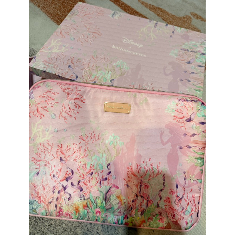 Case Tas Laptop Buttonscarves x Disney Mermaid Tea Rose Pink