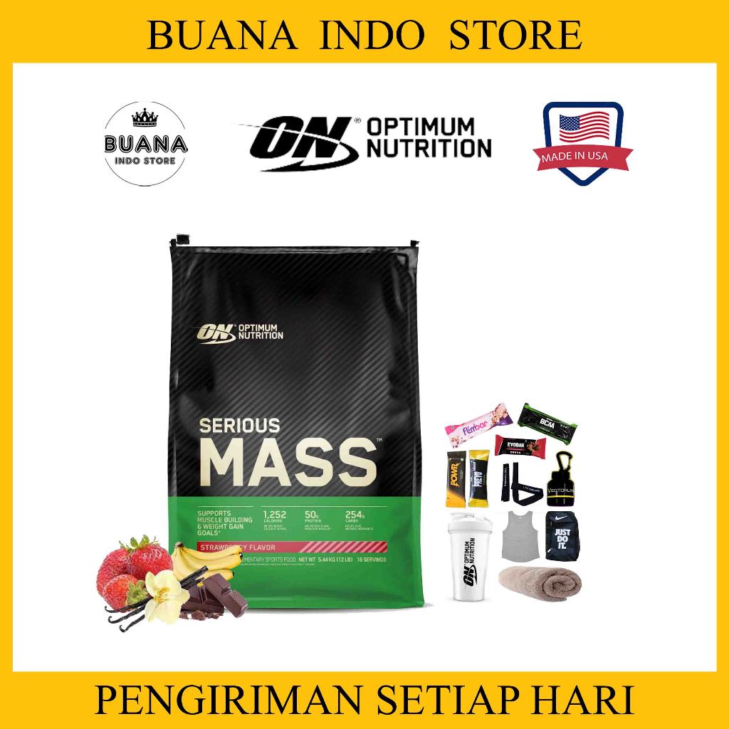 Optimum Nutrition Serious Mass 12 LBS - Suplemen ON Gainer GYM 12LBS