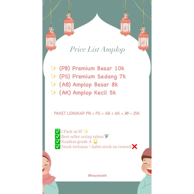 

AMPLOP LEBARAN