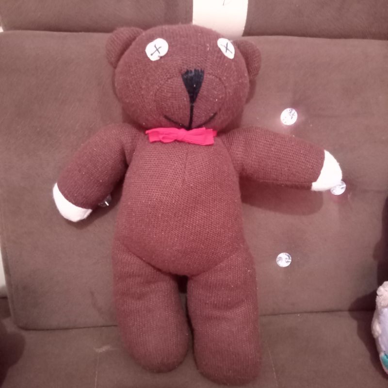 boneka mr.bean/Teddy mr.bean/Teddy coklat Mr bean (-+45cm)