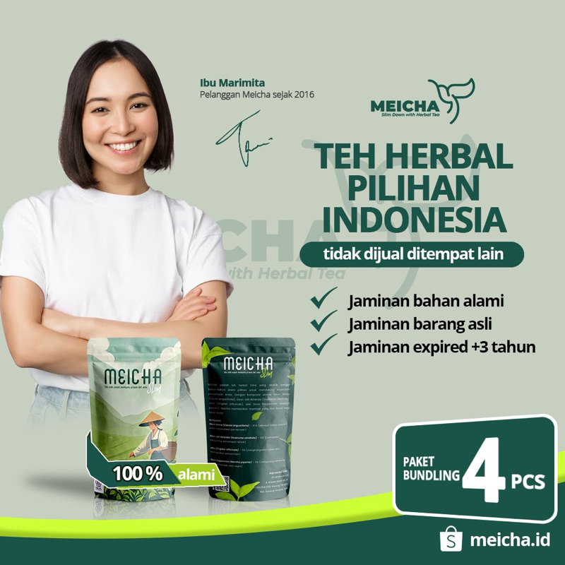 

[ORIGINAL 4 PCS] Meicha Slim Teh Diet