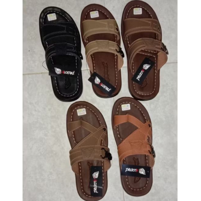 ALCATRAZ sandal pria kulit sentetis