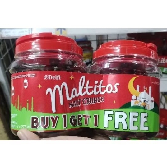 

Coklat Delfi Maltitos Toples Jar 275g 1+1.